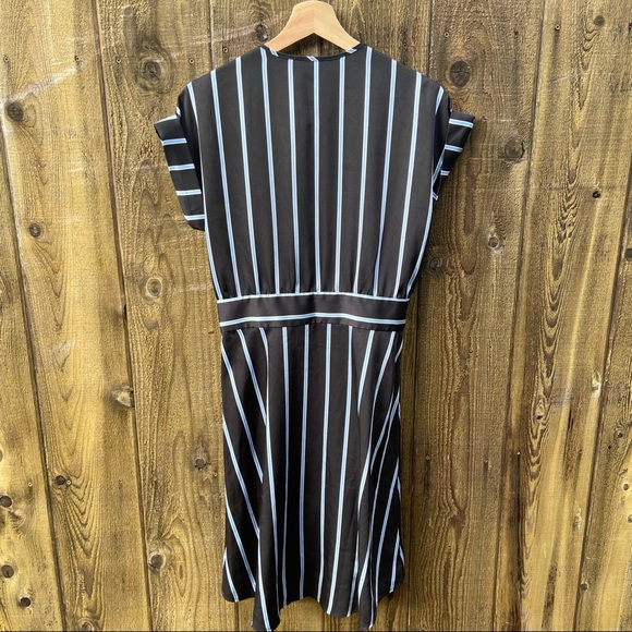 Vince Camuto Theory Stripe Belted Shirt Dress 🌿🍃 - Picture 7 of 11